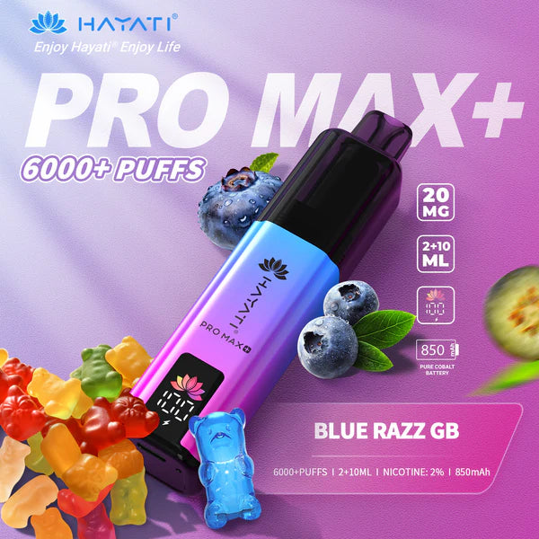 π Hayati Pro Max+ 6K β Blue Razz Gummy Bear