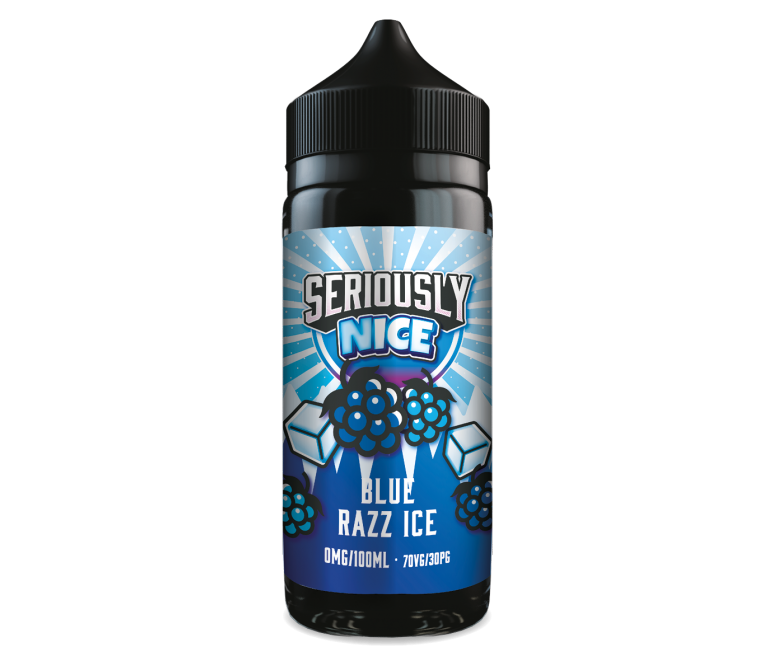 Seriously nICE by Doozy Vape Co | Blue Razz Ice | 100ml Shortfill | 0mg