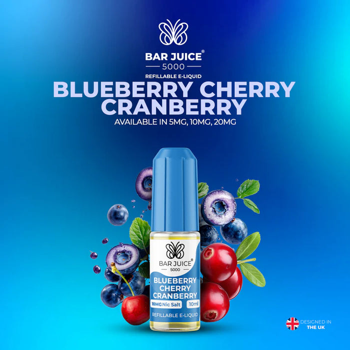 Bar Juice E-Liquid  Blueberry Cherry Cranberry