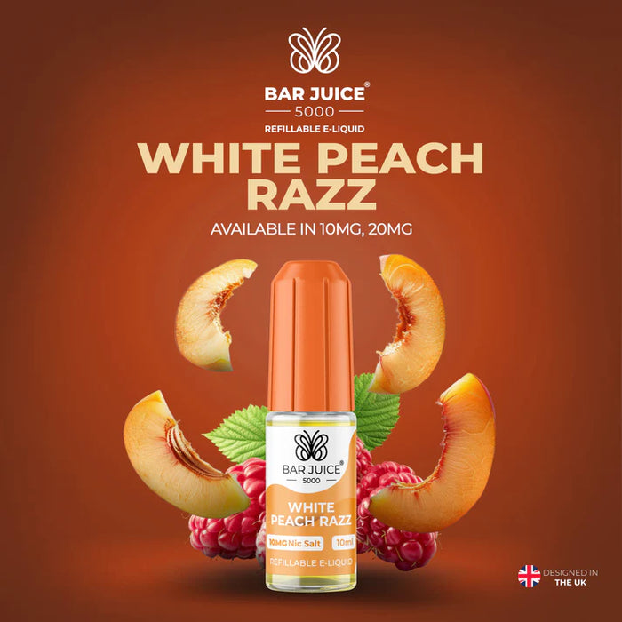 Bar Juice E-Liquid  White Peach Razz