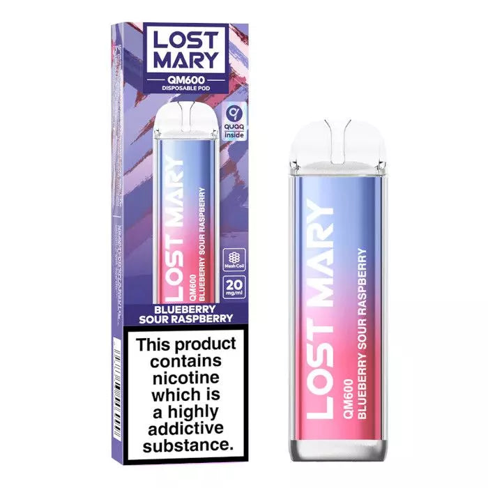 LOST MARY QM600 Disposable Vape - Blueberry Sour Raspberry