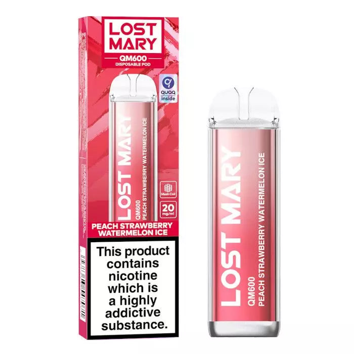 LOST MARY QM600 Disposable Vape - Peach Strawberry Watermelon