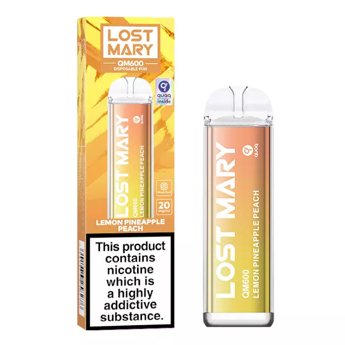 LOST MARY QM600 Disposable Vape - Lemon Pineapple Peach