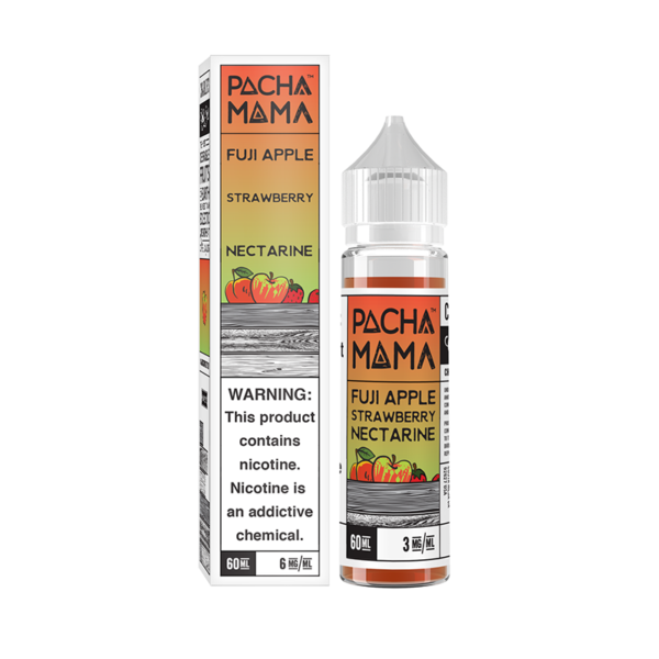 Pacha Mama | Fuji Apple, Strawberry Nectarine | 50ml Shortfill | 0mg Nicotine