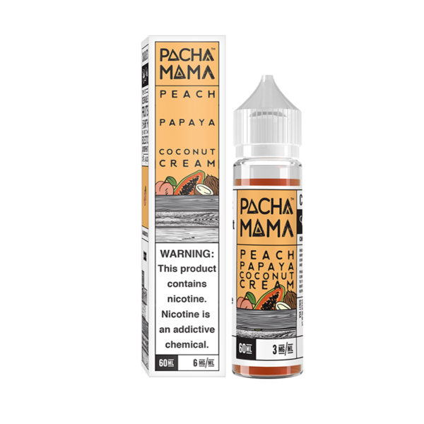 Pacha Mama | Peach Papaya Coconut Cream | 50ml Shortfill | 0mg Nicotine