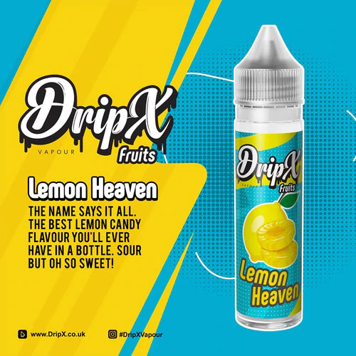 DripX Vapour | Lemon Heaven | 50ml Shortfill | 0mg Nicotine