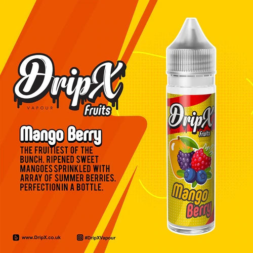 DripX Vapour | Mango Berry | 50ml Shortfill | 0mg Nicotine