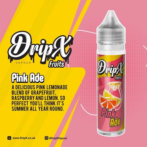 DripX Vapour | Pink Ade | 50ml Shortfill | 0mg Nicotine