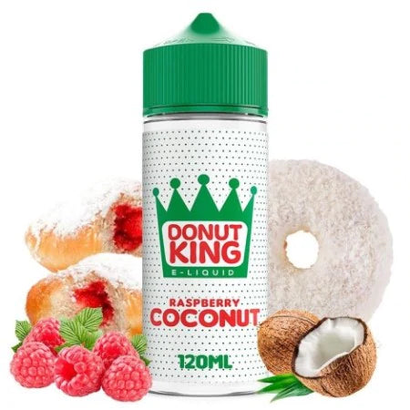Donut King | Raspberry Coconut | 100ml Shortfill | 0mg Nicotine