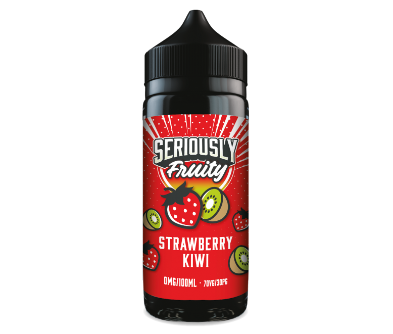 Seriously Fruity by Doozy Vape Co Strawberry Kiwi E-liquid 100ml Shortfill | 100ml Shortfill | 0mg