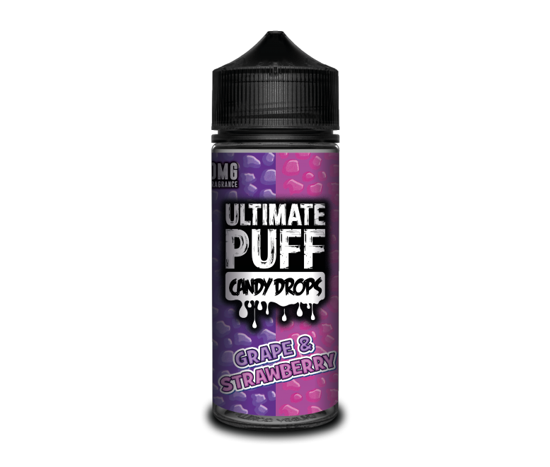 Ultimate Puff Candy Drops | Grape & Strawberry | 100ml Shortfill | 0mg Nicotine