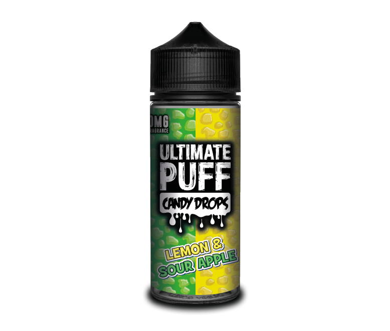 Ultimate Puff Candy Drops | Lemon & Sour Apple | 100ml Shortfill | 0mg Nicotine